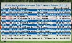 Dauerkarte TSV Crossen Saison 2012/13